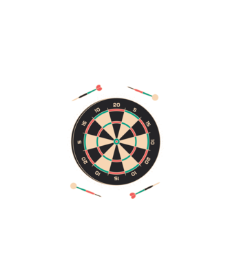 Tablă Darts model negru pe tricou