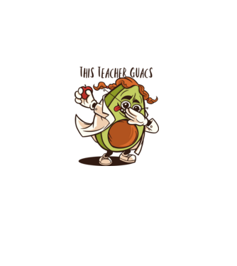 Profesor Avocado DAB model gri pe tricou