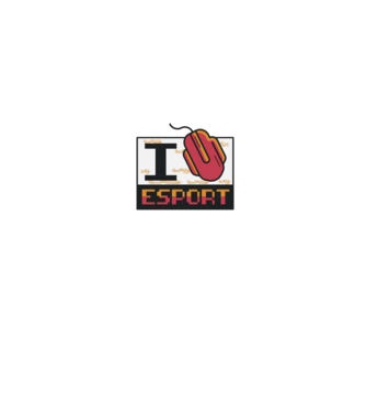 I love Esport model gri pe tricou