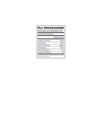 Programator PLC model verde pe tricou