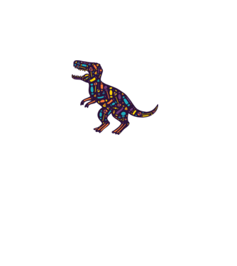 Dino bomboane model gri pe tricou