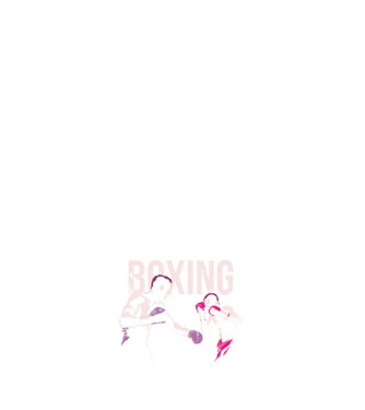 Boxing model negru pe tricou