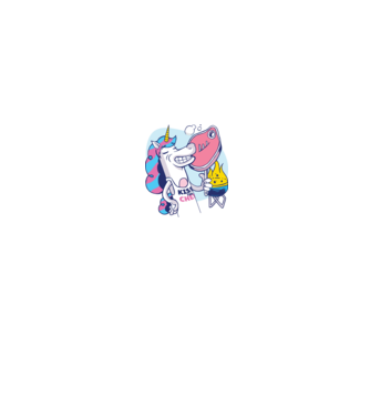 Unicorn Steak BBQ model alb pe tricou