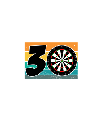 'I''m not 30 I''m double 15 darts birthday' model alb pe tricou