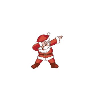 Santa Dab model roz deschis pe tricou