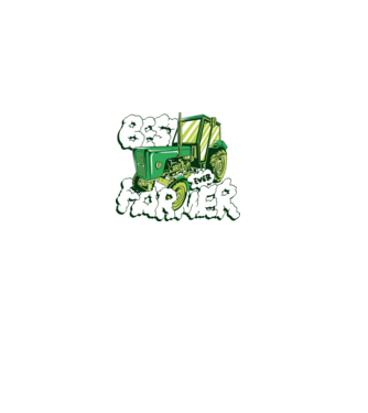 Best Farmer Ever cu Tractor model negru pe tricou
