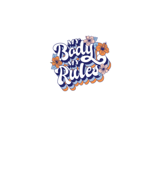 My Body My Rules model nisipiu pe tricou
