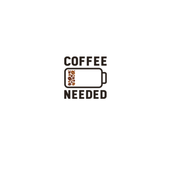 Am nevoie de cafea model gri pe tricou