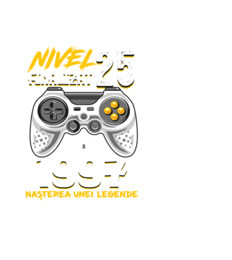 Nivel 25 finalizat. 1997 nașterea unei legende model negru pe tricou