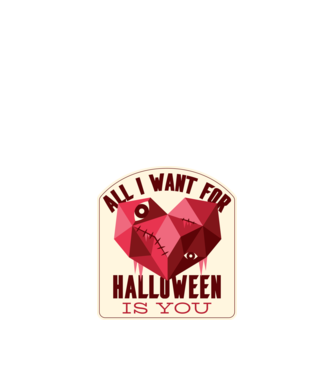 All I want for Halloween is You model nisipiu pe tricou