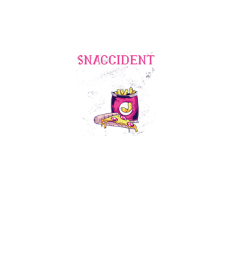 Snaccident model negru pe tricou