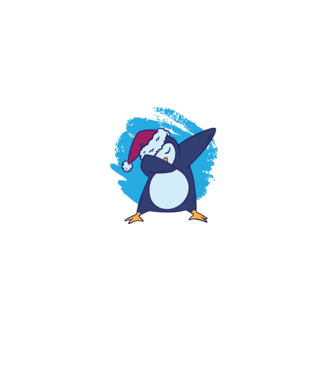 Pinguin DAB model alb pe tricou