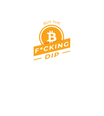 Bitcoin - Buy the fucking dip model negru pe tricou