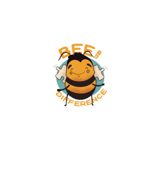 Bee the Difference - Fii tu însuți diferența model negru pe tricou