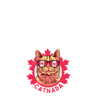 Catnada model alb pe tricou