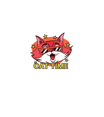 Cat Time Momentul pisicii model nisipiu pe tricou