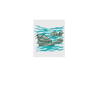 Oceanul cu Stânci model gri pe tricou