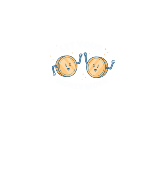 Let Your Money Work model negru pe tricou