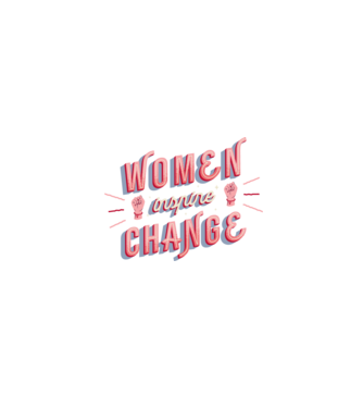 Women inspire change Ziua Femeii model alb pe tricou