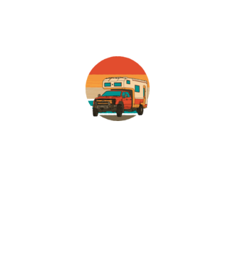 Campervan Retro model negru pe tricou