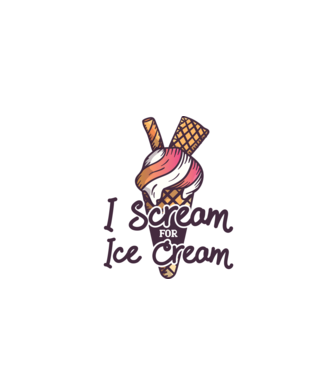 I Scream for Ice Cream model turcoaz pe tricou