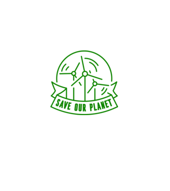 Save Our Planet - Ziua Pământului model alb pe tricou