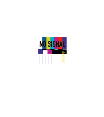 No Signal TV Eroare de transmisie model negru pe tricou