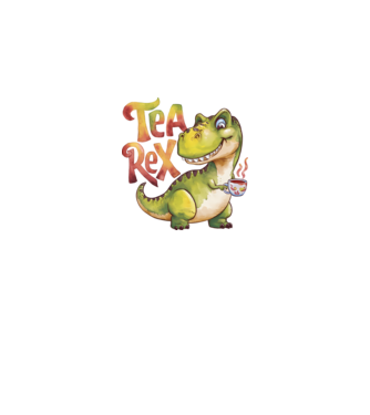 Tea Rex model alb pe tricou