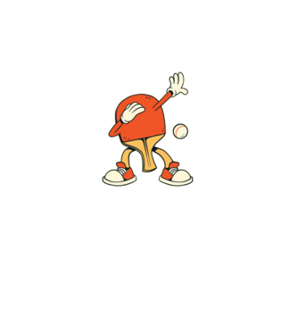 Ping Pong DAB model negru pe tricou