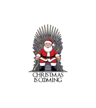 Christmas is Coming Alb model alb pe tricou