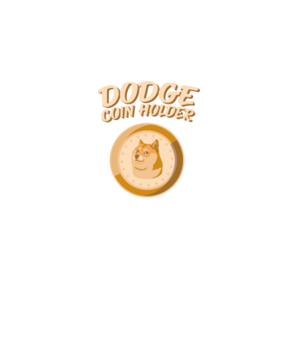 Doge Coin Holder model negru pe tricou