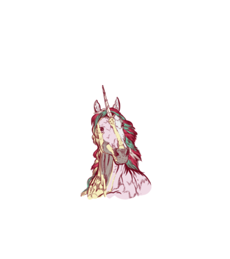 Unicorn colorat model negru pe tricou