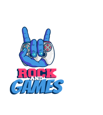 Rock And Games model alb pe tricou