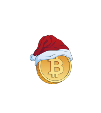 Crăciun Bitcoin model turcoaz pe tricou