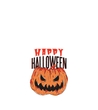 Happy Halloween Pumpkin model alb pe tricou