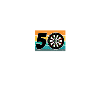 'I''m not 50 I''m bullseye darts birthday' model negru pe tricou