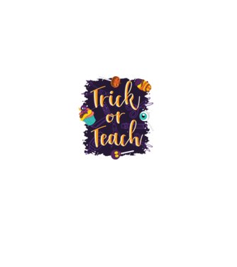Trick or Teach Halloween pentru profesori model gri pe tricou