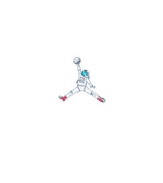 Air Astronaut tricou astronaut model roz neon pe tricou