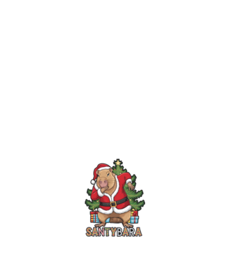 Santybara model alb pe tricou