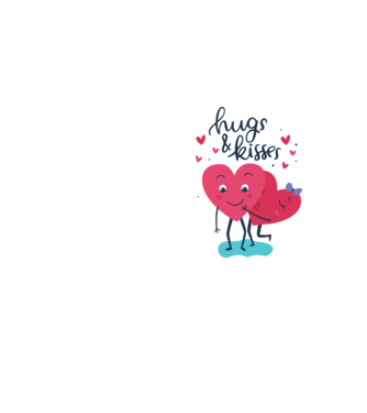 'Hugs and Kisses Tricou drăguț pentru Valentine''s Day' model galben neon pe tricou