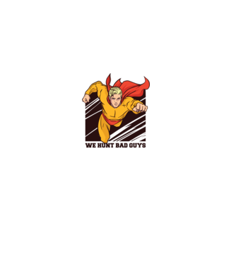 Supererou model alb pe tricou