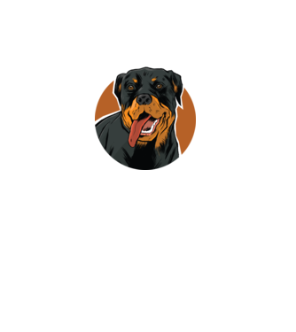Tricou cu Câine Rottweiler model turcoaz pe tricou