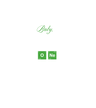 Baby you are the one model negru pe tricou