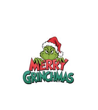 Merry Grinchmas model negru pe tricou