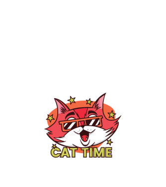 Cat Time Momentul pisicii model nisipiu pe tricou
