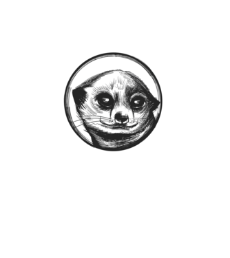 Pui de suricata model turcoaz pe tricou