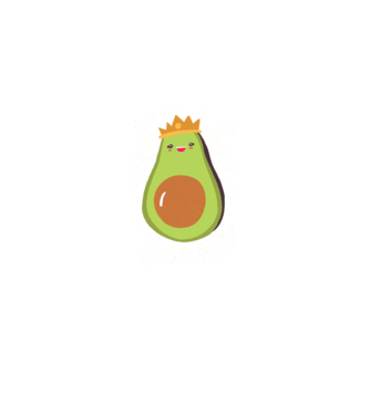 Avocado Queen Regina Avocado model verde pe tricou