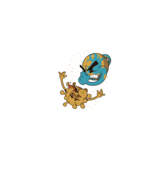 Pământ vs Coronavirus model gri pe tricou