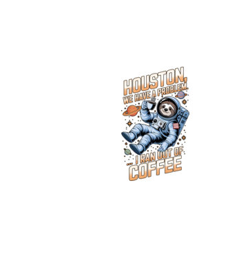 Houston we have a problem coffee model galben neon pe tricou