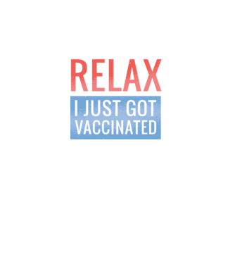 Fii calm, sunt vaccinat model negru pe tricou